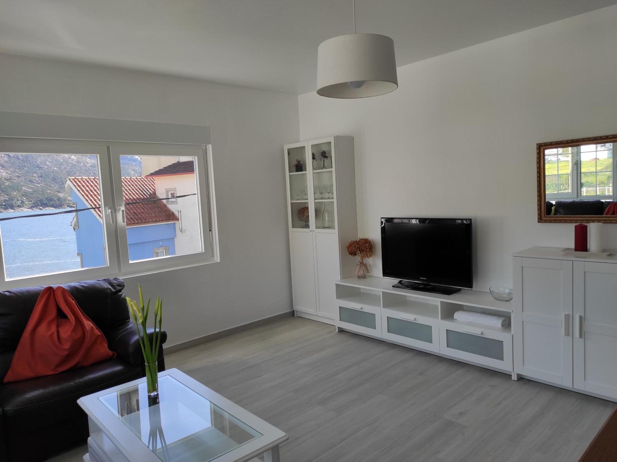 Apartamento Area Pequena Ézaro Esterno foto
